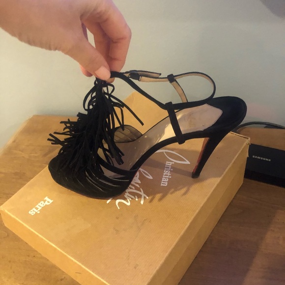 Christian louboutin suede tassel heels - Picture 3 of 5